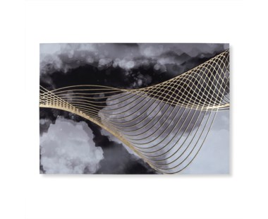 Gold Leaf Abstract on Canvas
